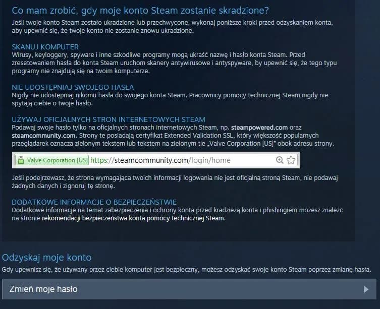 Steam skradzione konto? Bez paniki! Odzyskaj je dziś