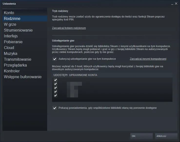 Steam Family Sharing: Jak udostępnić gry i uniknąć VAC?